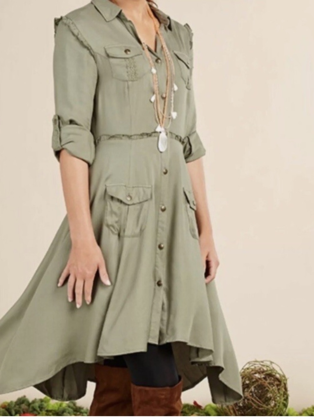 Matilda Jane Women's Once Upon A Time Green Dress Size Small